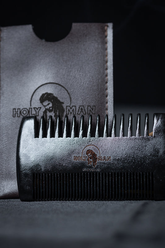 Holy Man Grooming Comb + Cleaning Pouch